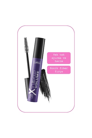 Callista Extend Volume Hacim ve Uzunluk Etkili Maskara Siyah
