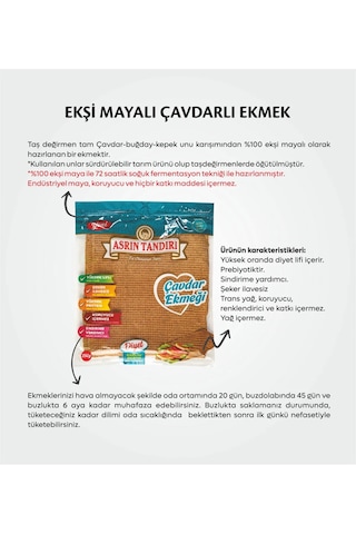 Asrın Tandırı Çavdar Lavaş Ekmeği 4 x 350 G