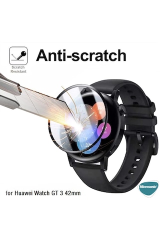 Microsonic Huawei Watch Gt5 41mm Tam Kaplayan Temperli Cam Full Ekran Koruyucu