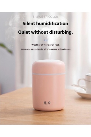 Agoodshop Buharlı Nemlendirici 300ml, Tek Sprey Bağlantı Noktası, Ev Ve Ofis İçin Uygun, Usb Beslemeli, Büyük Kapasiteli Nemlendirme