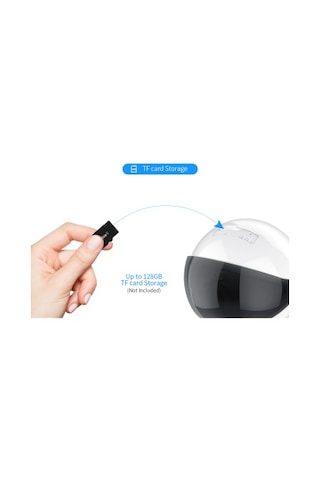 1080p  Robot Görünümlü  Wifi Ip Güvenlik Kamerası  Kablosuz Gece