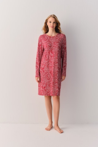 Suwen Paisley Günlük Elbise Sh27402613d082 Kırmızı