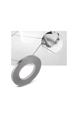 Vkemall Oto-yağlı Pet Mermer Döşeme Dekoratif Çizgi Gümüş, 1cm X 50m - Ev Dekorasyonu, Kolay Uygulama Ve Kaldırma Diğer