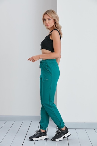 Düz Model Lastikli Paça Penye Eşofman Altı Yeşil-yeşil Yeşil