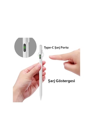 Ally K-2268 Dijital Göstergeli Universal Kapasitif Stylus iPad Uyumlu  Tablet Dokunmatik Kalem- 5775