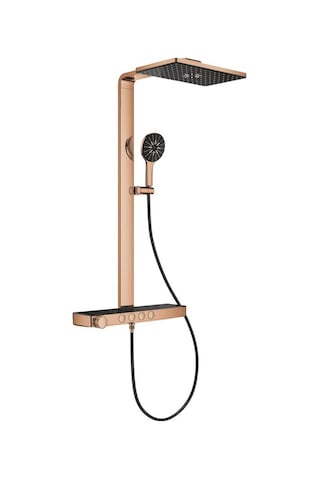 Grohe Rainshower Aqua Pure Duvara Monte Termostatik Bataryalı Duş Sistemi Warm Sunset 100961da00 Metalik