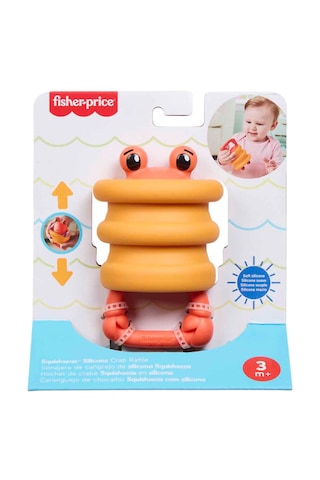 Fisher-price Jhb54 Deniz Dostları 2in1 Silikon Çıngırak - Jhb55 - Jhb56 - Jhb57 Turuncu