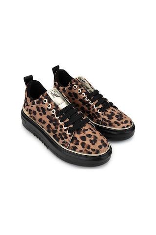 Tamer Tanca Kadın Vegan Leopar Sneakers & Spor Ayakkabı 817 08-2 Bn Ayk Sk24-25 Leopar Çok Renkli