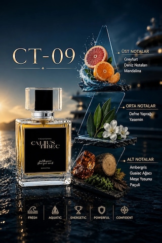 Calius Tibec Ct-09 Erkek Parfüm EDP 50 ML