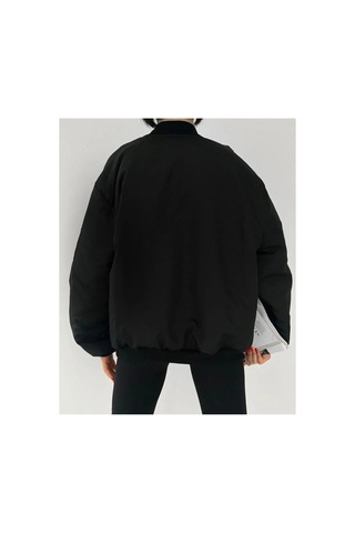 La Querta Unisex Bomber Siyah Ceket Pi3 Pi3