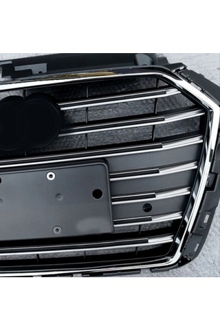 Audi A3 Uyumlu 2016-2020 Panjur S3 Siyah-krom