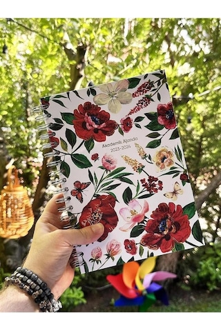 Victoria's Journals Akademik Ajanda 2023 - 2024 Haftalık Spiralli Sert Kapak 17 x 24 CM 23-9114 Çok Renkli