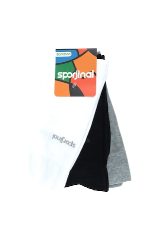 Sporjinal Erkek 3'lü Çorap Bsl-p318 Siyah