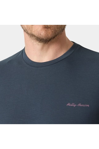 Helly Hansen Skog Recycled Graphic Erkek T-shirt-32451 Füme