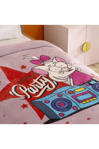 Karaca Home X Kral Şakir Canan Karaoke Party Tek Kişilik Battaniye Renkli