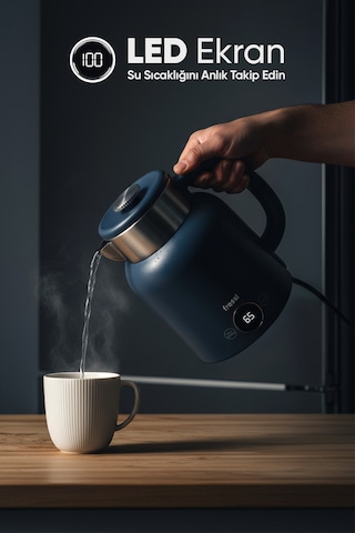 Fressi KT-01 1.5 L Elektrikli Su Isıtıcı Kettle