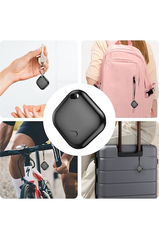 Maiyame Android Cihazlar İçin Google Onaylı F02-b Bluetooth Takipçi, Anahtar/esya Kayıp Engelleme, 150m Menzil, Ip67 Su Geçirmez, 2 Adet Siyah + Askı Ve Pil