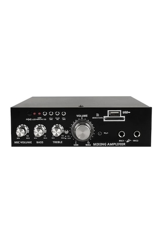 Magicvoice Mv-22560 2x20w 4-8 Ohm Usb/sd Girişli Bluetooth'lu 2 Mikrofon Girişli Trafosuz Stereo Min