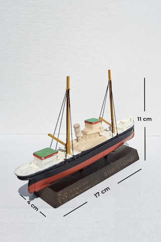 Bandırma Vapuru Maketi - Küçük Boy 17 Cm