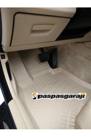 Bmw 5 Serisi F10 Bej 3D Havuzlu Paspas 2009-2012 Arası