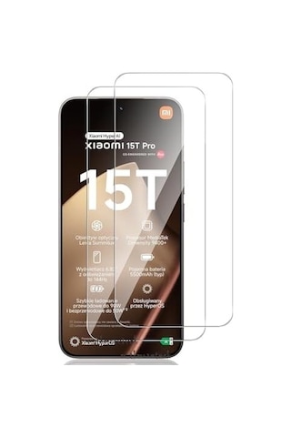 - Xiaomi Mi 15t - Mi 15t Pro İle Uyumlu Ekran Koruyucu Kırılmaz Cam 9h Temperli Ekran Camı Şeffaf Passifik