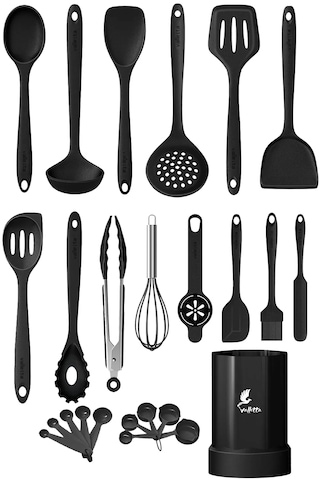 Vallettamaracas Isıya Dayanıklı Silikon Spatula Seti 25 Parça