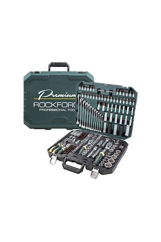 Rockforce Premium 1/2 - 3/8 - 1/4 Profesyonel 216 Parça Lokma Takımı