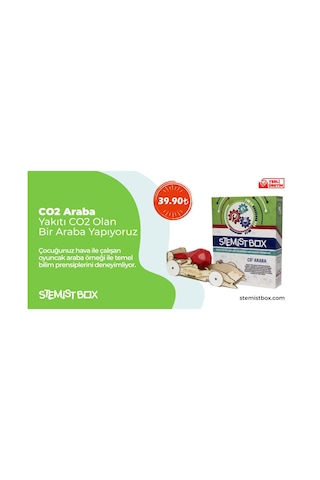 Stemist Box Co2 Araba Eğitici ve Öğretici Ahşap Oyuncak