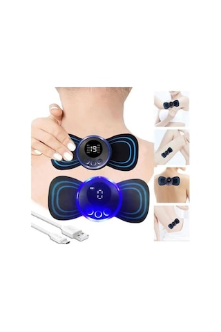 Taşınabilir Ems Mini Elektrikli Boyun Ve Vücut Kelebek Masajı Şarj Edilebilir, Servikal Elektrikli Boyun Sırt Masajı Kas Terapisi Basınç Ağrısı Taşınabilir Or59r7 Çok Renkli