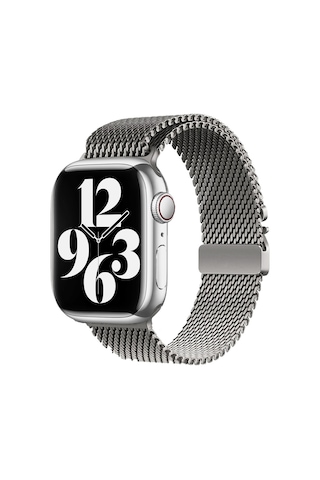 Xemu Watch 7 41mm Uyumlu Krd-121 Metal Hasır Kordon-gri