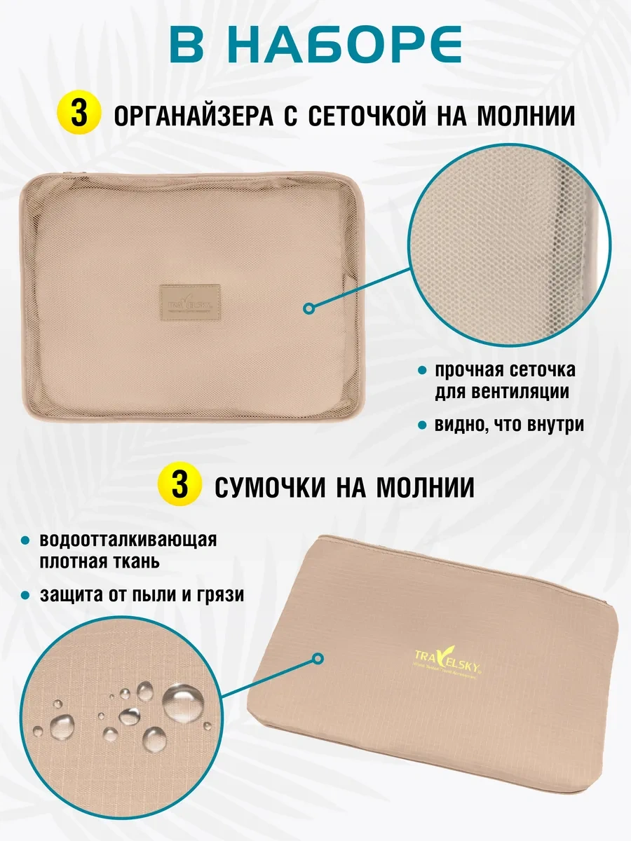 Travelsky Bavul İçin Seyahat Düzenleyici 399290439 Bej