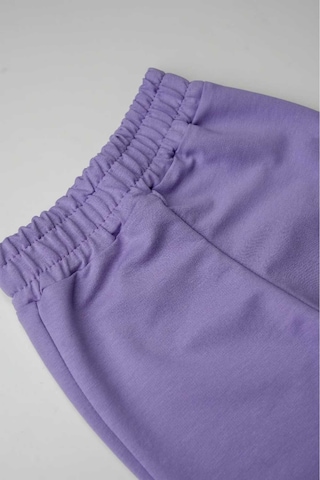 Heyadventure Kız Çocuk Cepsiz Jogger Eşofman Altı Paçası Kaşkorseli Lila
