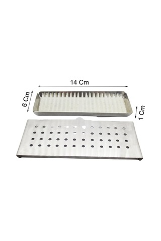 Barışhan Medikal Cerrahi Metal Sterilizasyon Konteyner 14 x 6 x 1 CM