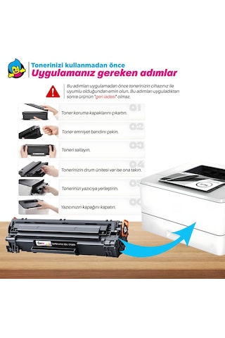 Hp Cf283x Uyumlu Toneri 10'lu Paket/ M201 / M225