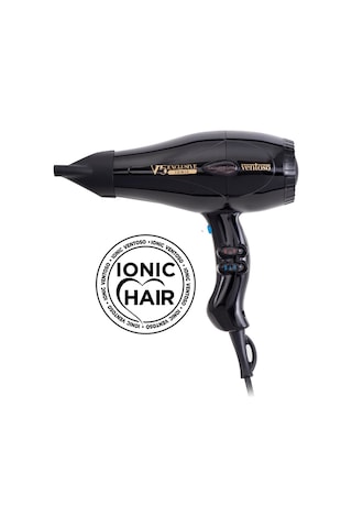 Ventoso V5 Exclusive Ionic Profesyonel Fön Makinesi Parlak Siyah