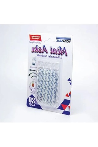 20'li Paket Mini Şeffaf Askı -