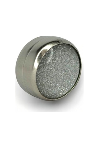 Eşarp Ve Şal Mıknatısı Simli Açık Gri - Başörtü Tutucu Kadın Tesettür Aksesuar Mıknatıs Açık Gri