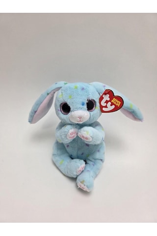 Plus 15cm Beanie Bellies Skippy The Blue Bunny Mavi