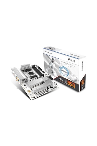 Sapphıre Pure B850a Wıfı 7 Amd B850 Soket Am5 Ddr5 8000+mt/s Oc Wıfı 7 Atx Anakart-52123-11-40g