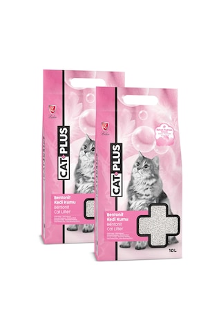 CatPlus Bebek Pudralı Kedi Kumu 2 x 10 L