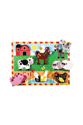Melissa And Doug Ahşap Tombul Yapboz Çiftlik