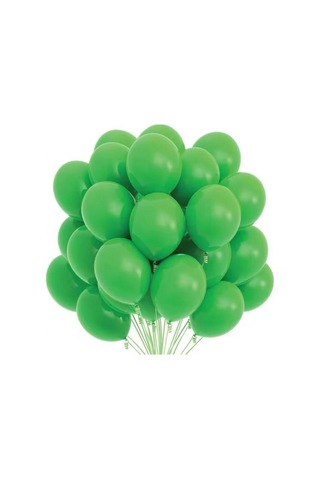 Balon Düz 5 İnc Çimen Yeşili Pk:100 Çok Renkli