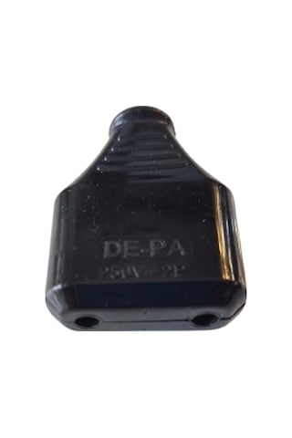 Depa Topraksız Yassı Dişi Fiş İnce Siyah