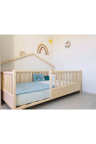 Babykinder Baby Kinder Back Roofed Montessori Doğal Bebek Ve Çocuk Karyolası