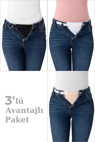 Carlburn Hamile Pantolon Bel Genişletici - Kadın Pantolon Genişletici, 3'lü Paket Giyim Desteği Anne Giysisi 3 Renk