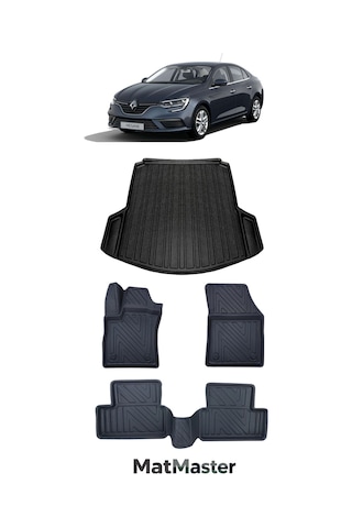 Renault Megane 4 2021 Model 5d Premium Ekstra Havuzlu Paspas Ve Bagaj Havuzu Set