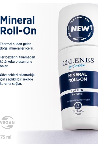 Celenes Thermal Mineral Erkek Roll-On Deodorant 75 ML