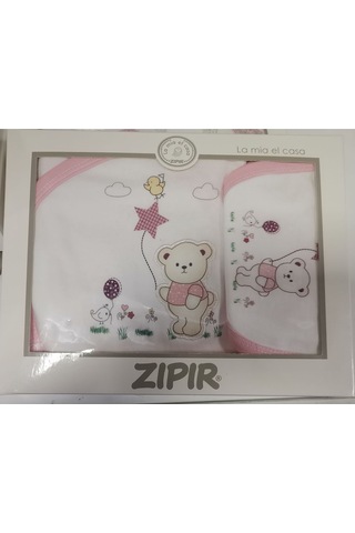 Zıpır Bebe Zıpır Pembe 5 Li Zıbın Seti Hastane Çıkışı Pamuklu Kaliteli Set Pembe
