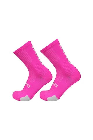 Pembe Pro Yarış Sıkıştırma Bisiklet Çorap Sıkıştırma Nefes Dağ Bisikleti Yarış Çorapları Erkek Kadın Calcetines Ciclismo Hombre Pembe