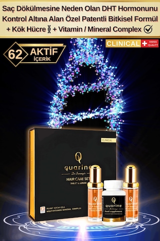 Dr. Sammy's Quarine 2 Aylık Saç Bakım Seti 2 Serum+1
